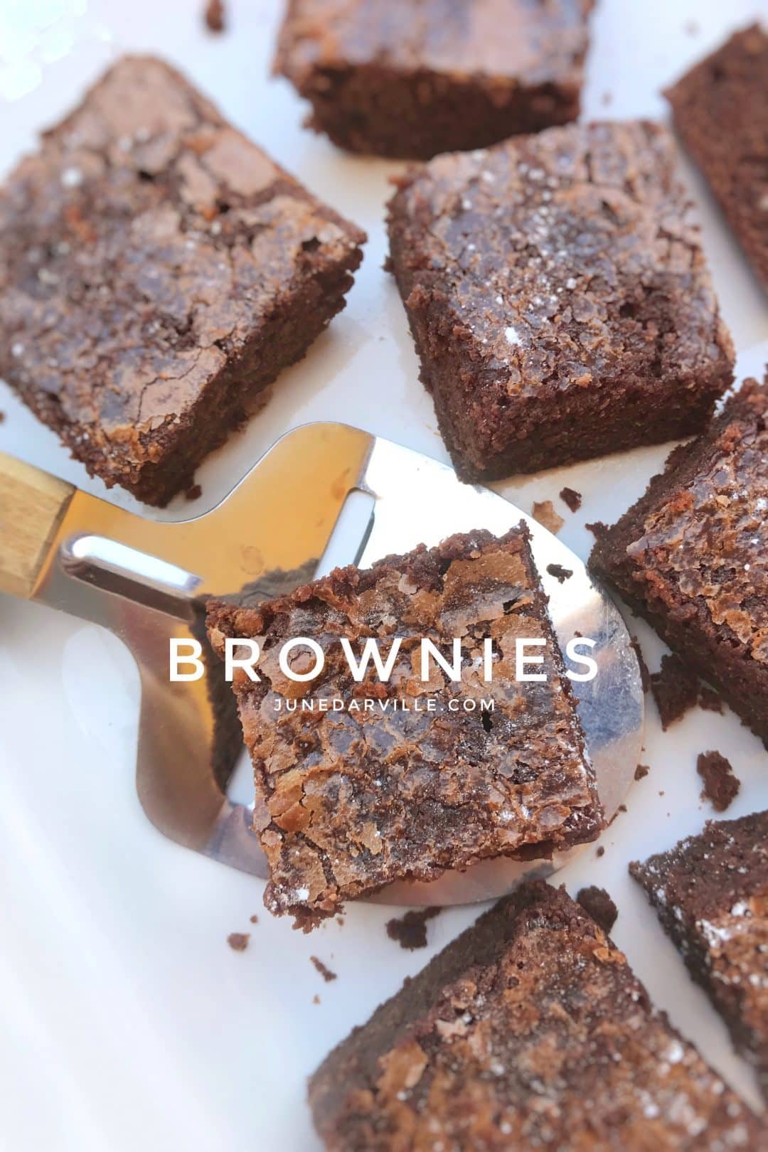 Here's a great dessert recipe! My best brownies... Butter, chocolate, flour, eggs and sugar is all you need to make this sticky chocolate treat!
