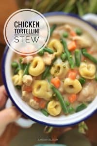 Best Chicken Tortellini Stew Recipe Creamy, gooey and delicious… this comfort chicken tortellini stew is so rich and flavorful! A homemade stew with chicken, pasta and vegetables...