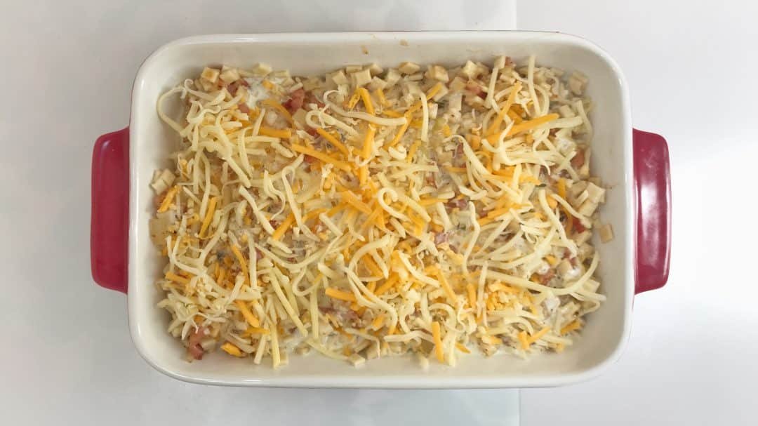 My croziflette: a French pasta bake with local crozets, bacon and reblochon cheese. One of my favorite French Alps mountain dishes!