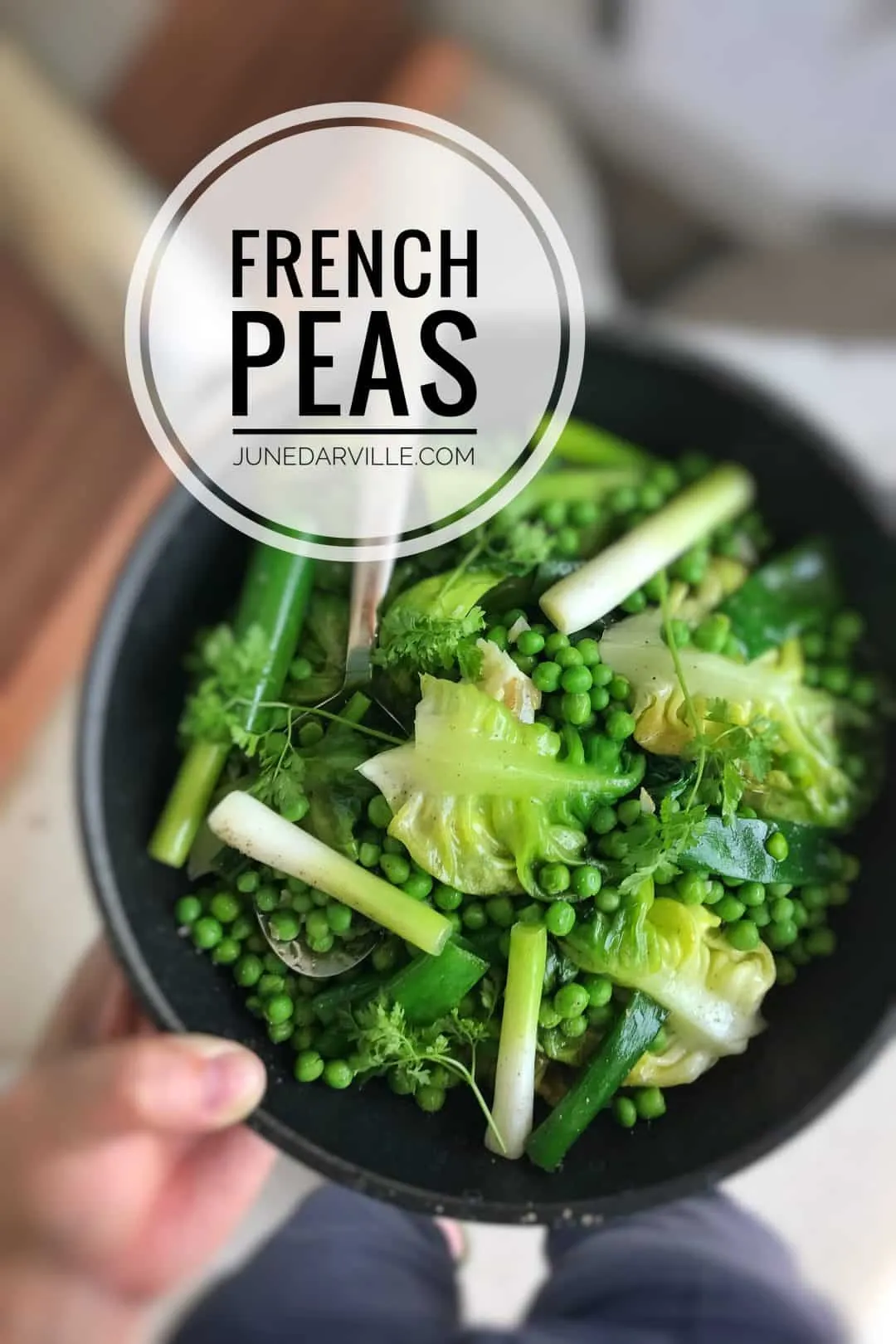 Easy Braised French Peas & Lettuce Classic French peas or petits pois à la Française, a savory side dish of braised butter lettuce, green peas and spring onions...