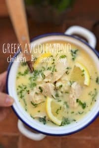 Easy Greek Avgolemono Soup Recipe Craving soup on a hot summer's day? This refreshing Greek lemon and egg soup with chicken aka avgolemono soup recipe is what you need!