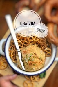 Best Obatzda Cheese & Beer Dip Do you know Obatzda? It's a super creamy cheese dip from Bavaria (Germany) containing camembert, butter, beer and fresh chives!