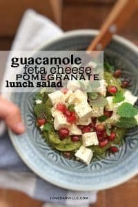 Easy Avocado Feta Lunch Salad Recipe This simple avocado feta lunch salad tastes great with some crunchy garlic bread! Fresh avocados, I can’t get enough of them!