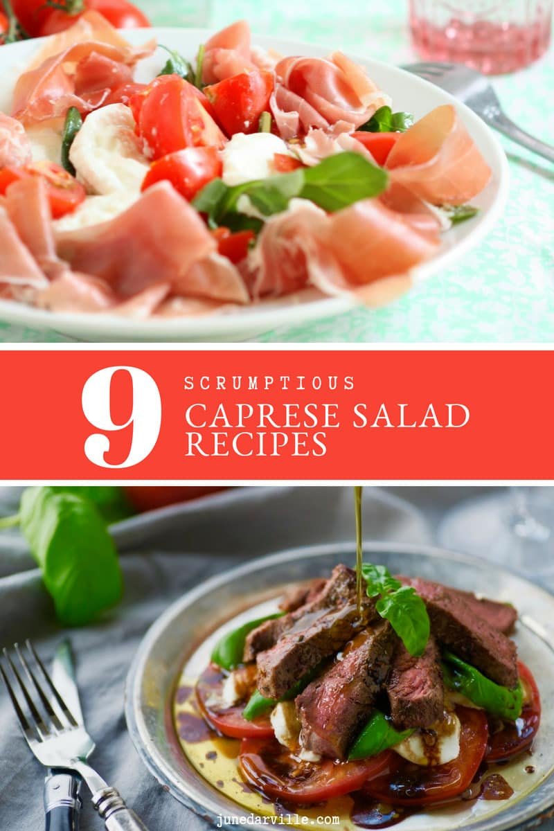 I’m quite sure that I don’t need to introduce the caprese salad. This classic must be one of the world’s most famous Italian mozzarella salads!