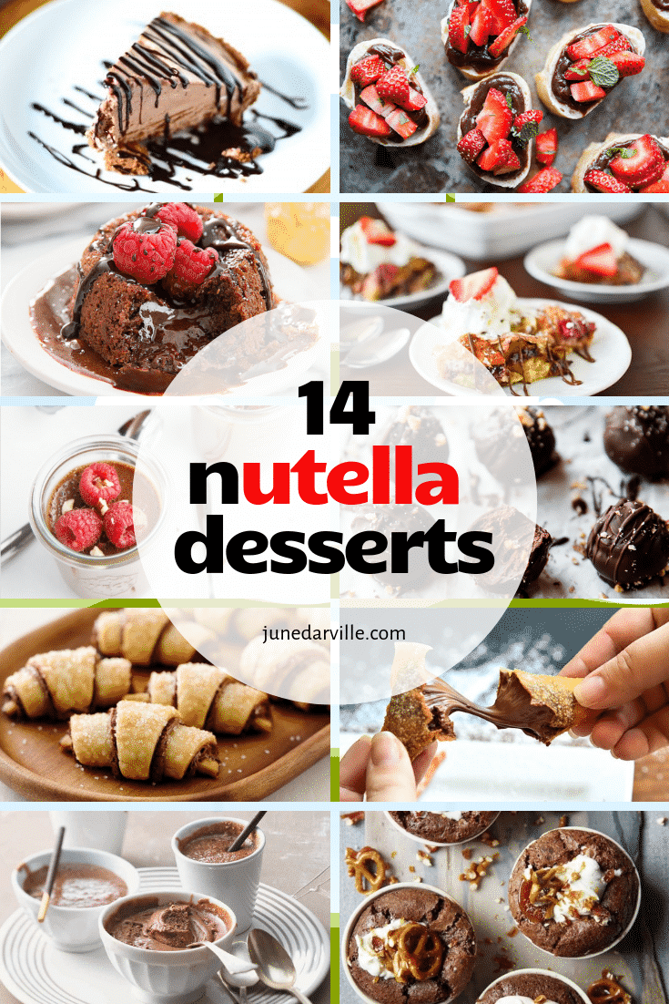 14 Easy Nutella Recipes & Treats Do you like Nutella sandwiches? There are so many other sweet treats to make with this chocolate spread! Check out my 12 decadent Nutella recipes!