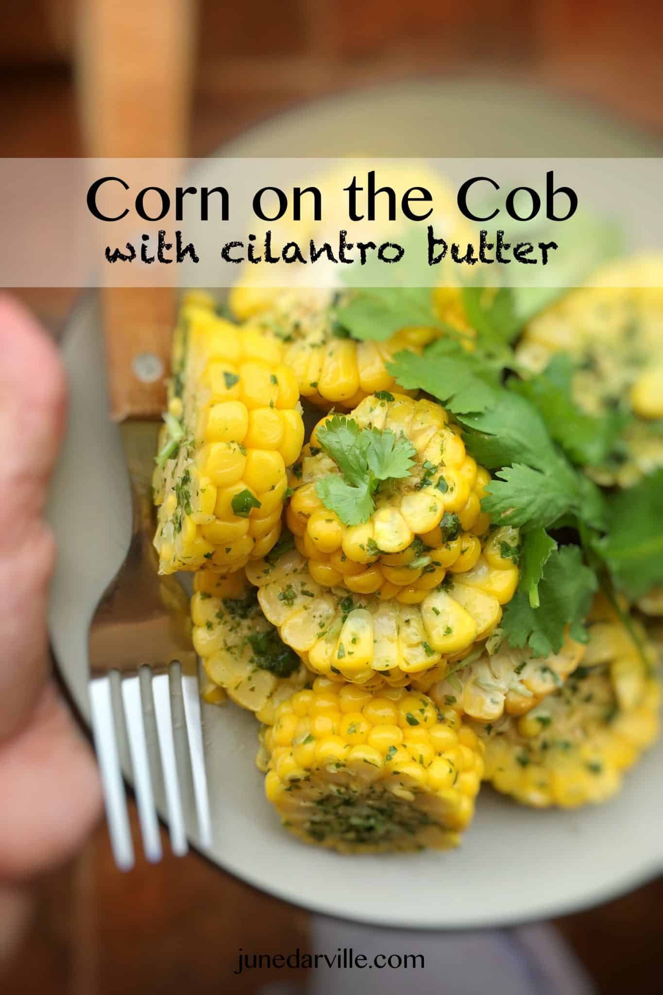 Rain, sun or snow: corn on the cob with cilantro butter always tastes great! This is an amazingly flavorful side dish recipe. Do you like the sweetness of corn?