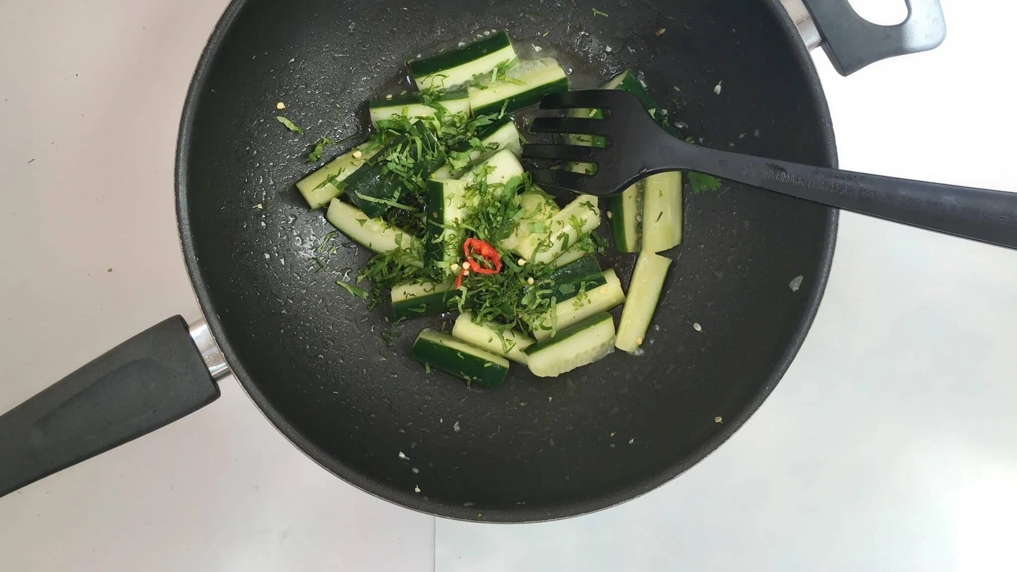 Easy Stir Fried Cucumber & Peanut Sauce Easy Stir Fried Cucumber & Peanut Sauce