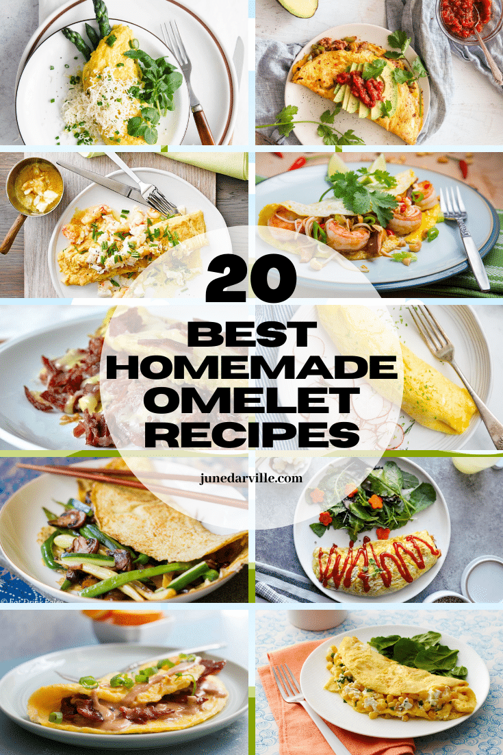 Do you know how to make an omelet? Omelet are great for breast, lunch or dinner. Check out these 20 omelet recipes for more inspiration!