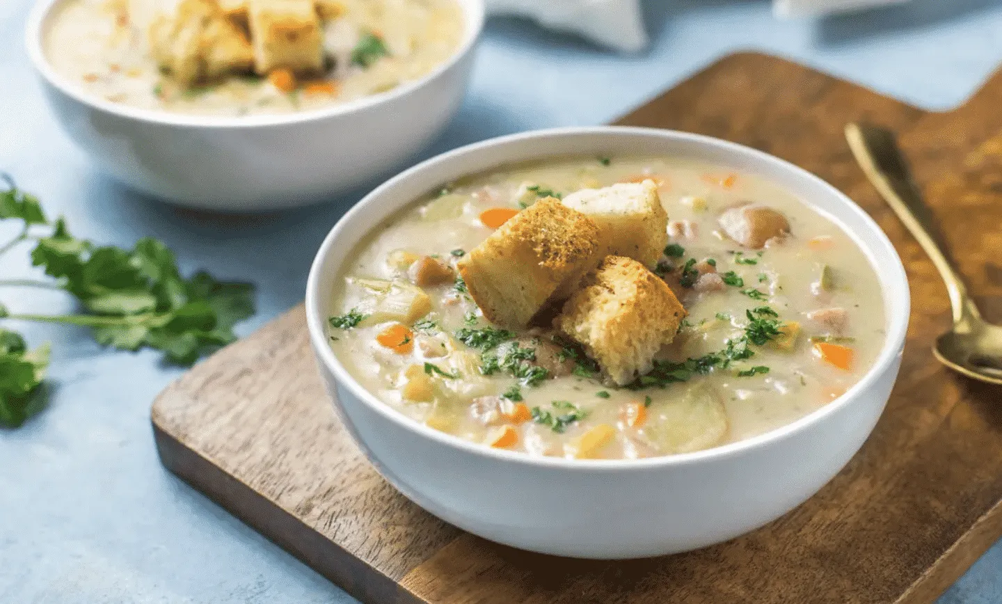 Creamy potato soup, that is the ultimate comfort food... Check out these 20 delicious potato soup recipes from my favorite food bloggers!
