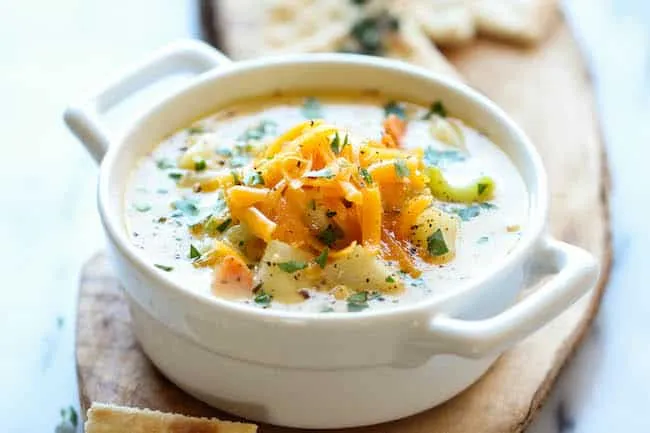 Creamy potato soup, that is the ultimate comfort food... Check out these 20 delicious potato soup recipes from my favorite food bloggers!
