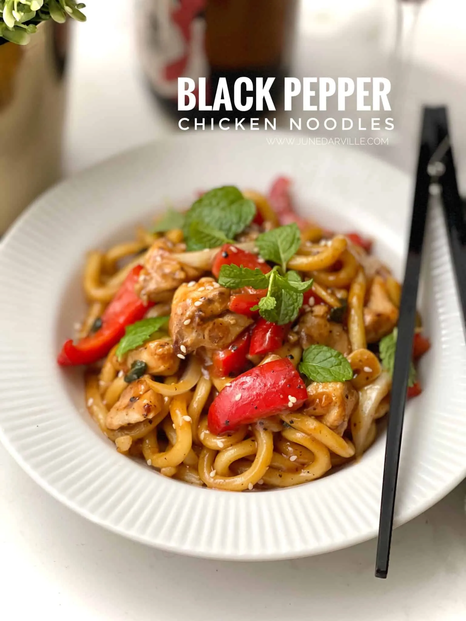 Best Recipe for Black Pepper Chicken Noodles