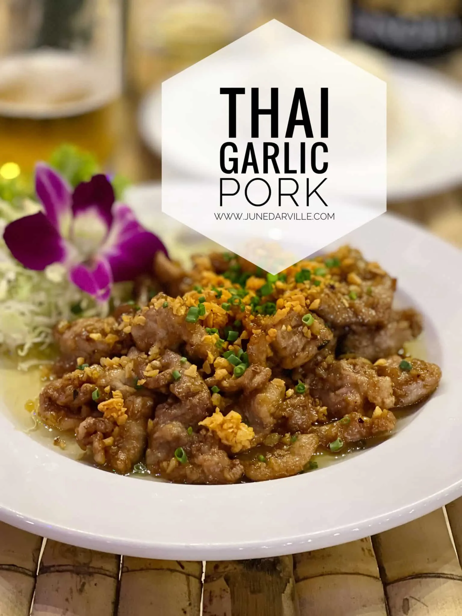 Easy Crunchy Thai Garlic Pork