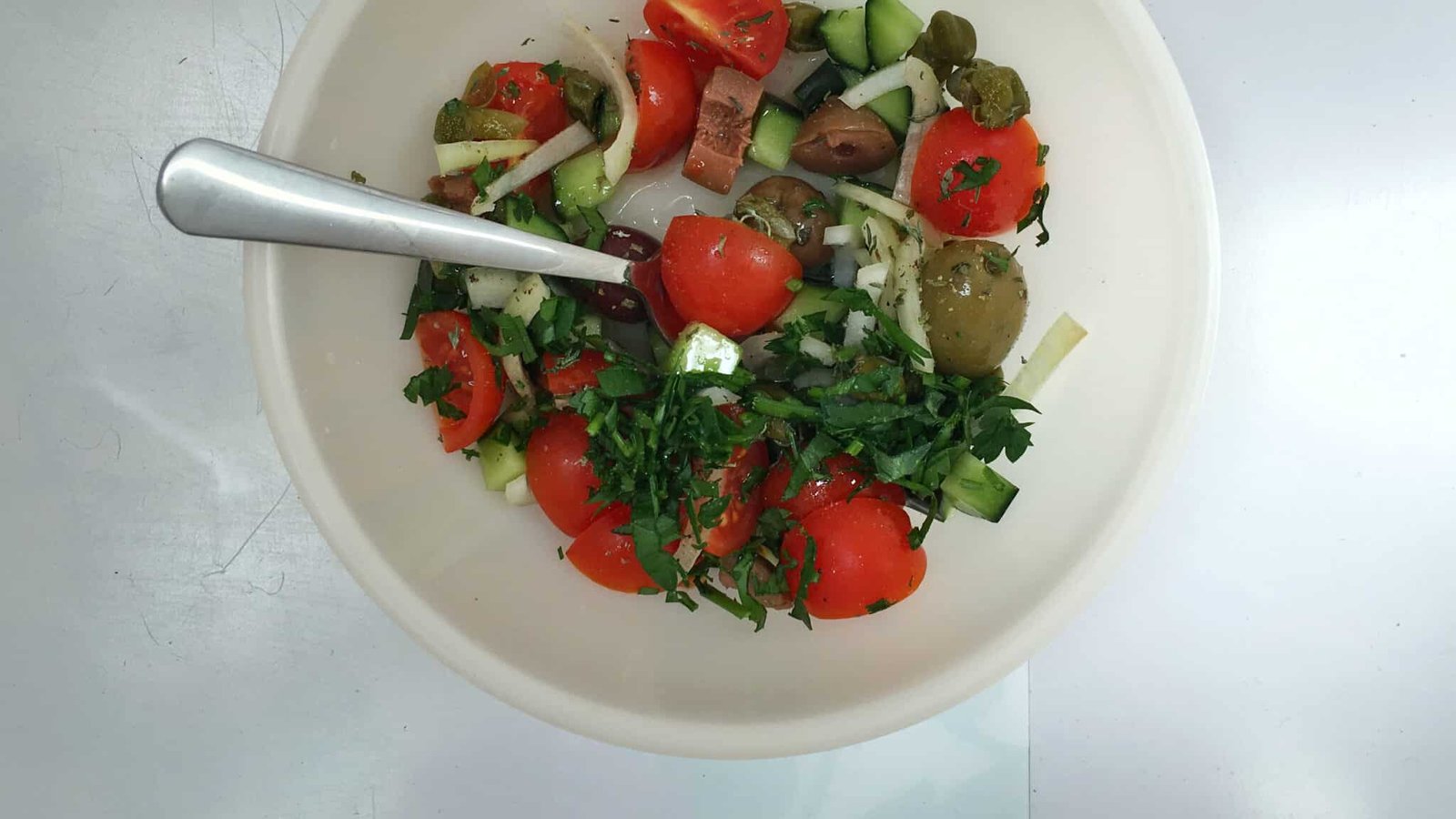 My easy baked feta cheese, a great lunch option when you crave something warm but still light, healthy and easy to prepare!