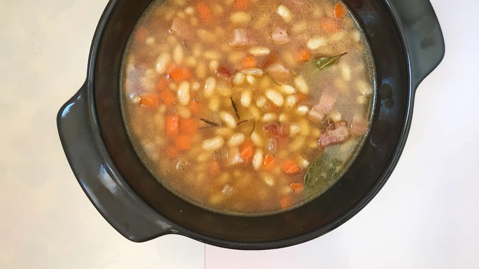 Another French classic I love: my cassoulet recipe! A simple white bean and bacon stew with confit duck... top notch French winter comfort food!