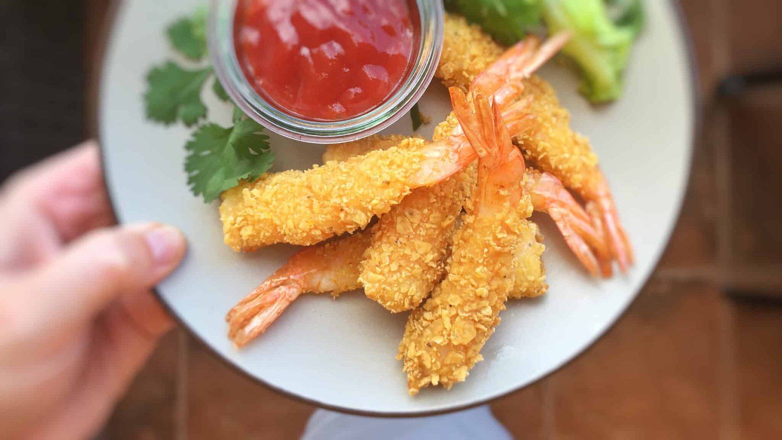 Watch my video of how I’m preparing these delicious deep fried shrimp in a crunchy nacho crust using my KitchenAid Stand Mixer Mini!