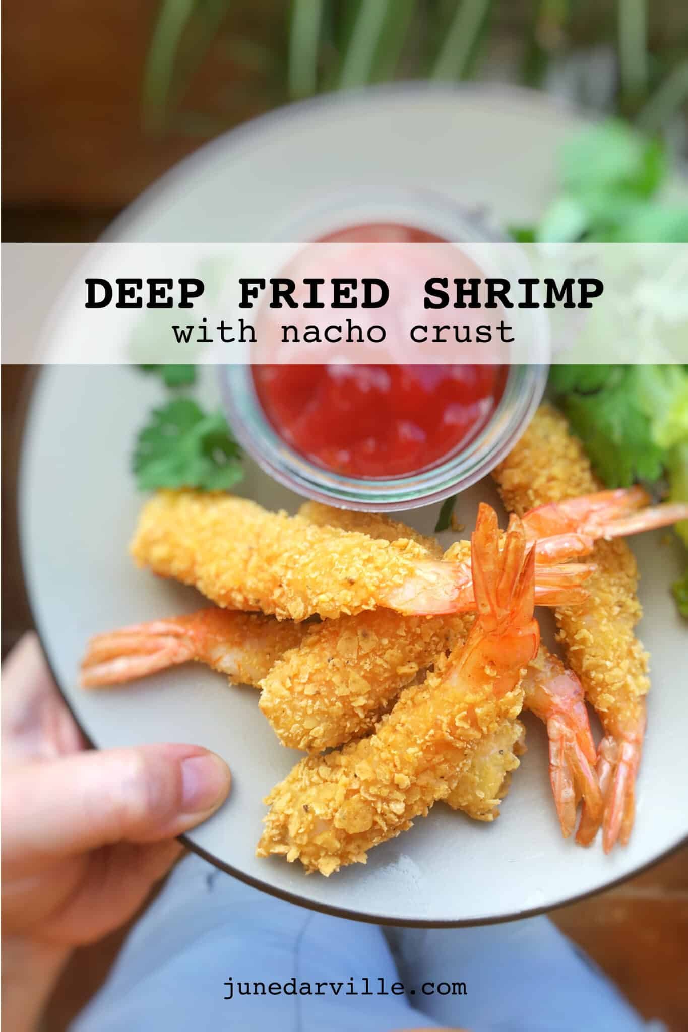 Watch my video of how I’m preparing these delicious deep fried shrimp in a crunchy nacho crust using my KitchenAid Stand Mixer Mini!