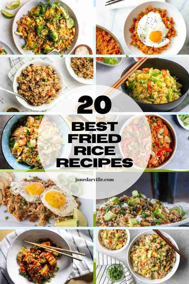 20 Best Fried Rice Recipes Leftover rice in your fridge? Love it! So many fried rice recipes to make with it the day after. Check out these 20 best fried rice recipes!