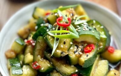 Hot Oil Chinese Smashed Cucumber Salad