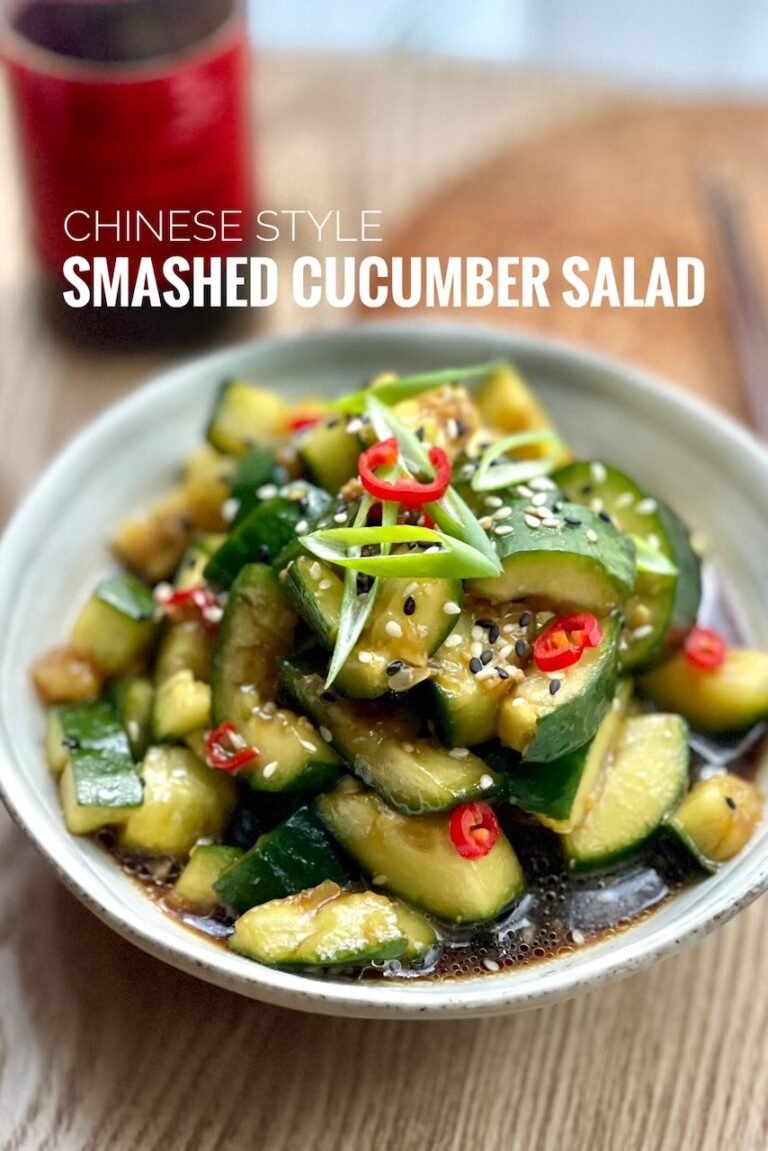 Hot Oil Chinese Smashed Cucumber Salad Smashed Cucumber Salad