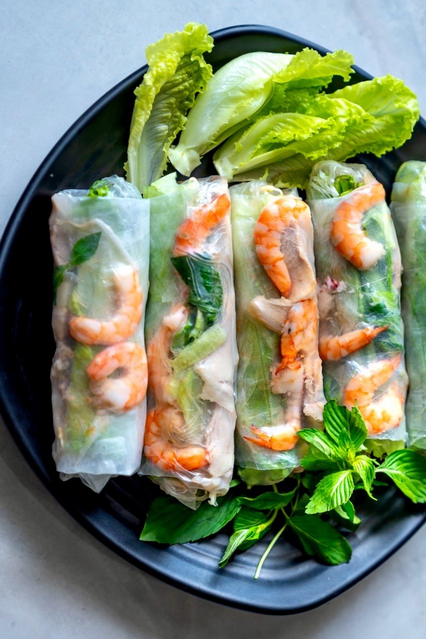 Vietnamese Shrimp Spring Rolls (Fresh Summer Rolls Recipe) Vietnamese Shrimp Spring Rolls